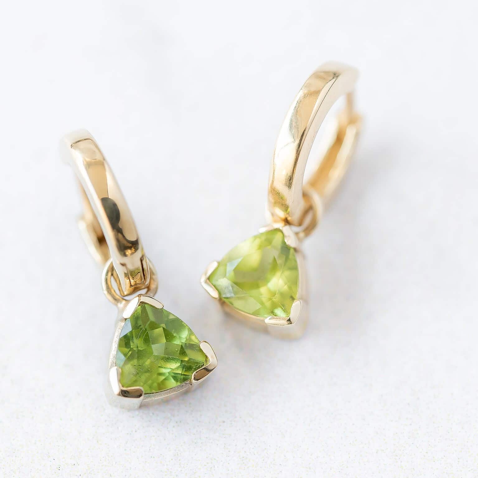 Oorbellen goud peridot