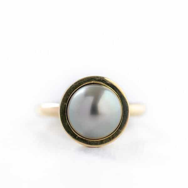 Gouden ring met Tahiti parel - Afbeelding 4