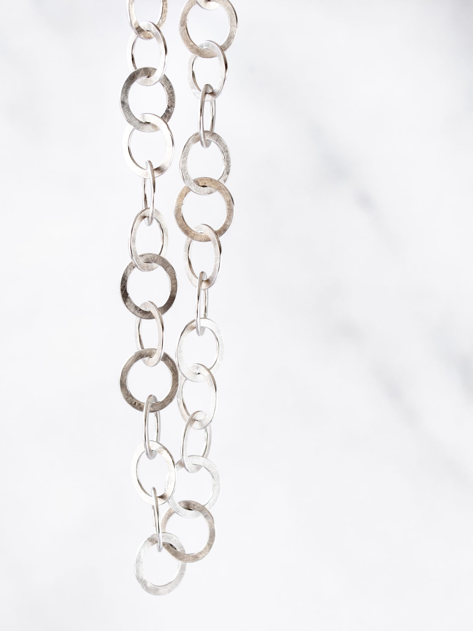 Ketting zilver grote schakels