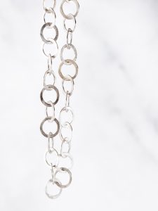 Ketting zilver grote schakels