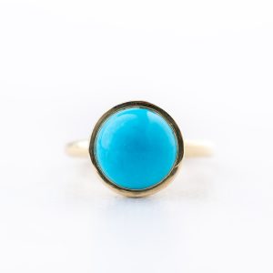Ring goud turquoise